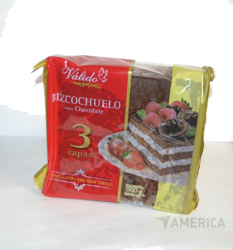 VALIDO BIZCOCHUELO CHOCOLATE 3C X500GRS