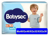 PAÑAL BABYSEC ULTRA SOFT G. 40UD