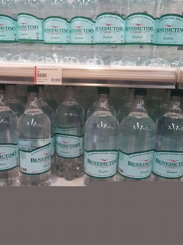 BENEDICTINO AGUA C/GAS X 600ML