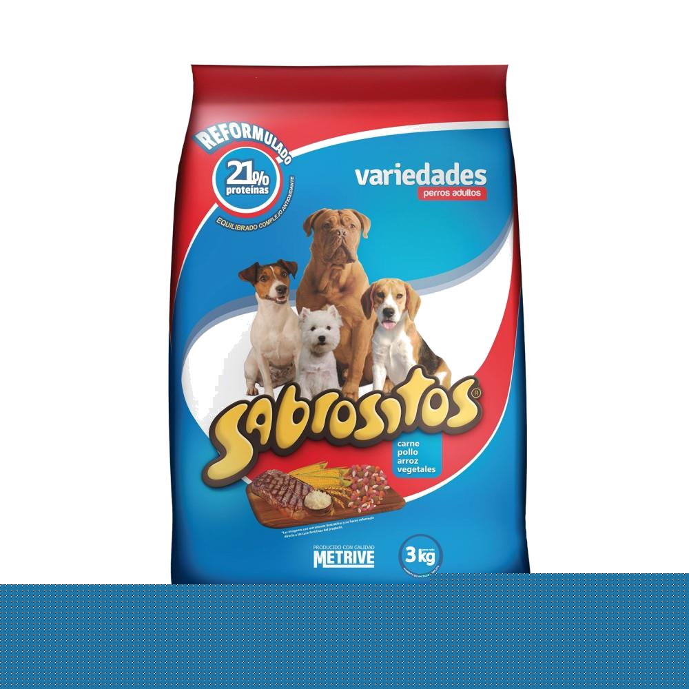 SABROSITOS VARIEDADES PERRO ADULTOS X 3 K