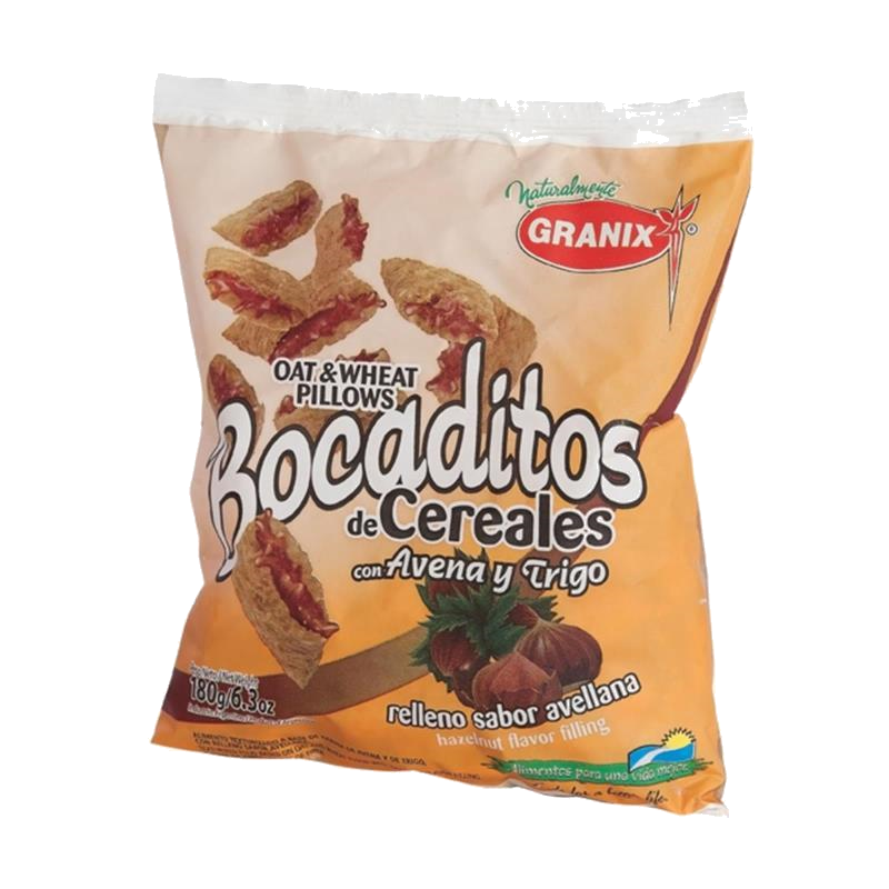 BOCADITOS DE CEREALES RELL.C/AVELL.GRANIX X180G.