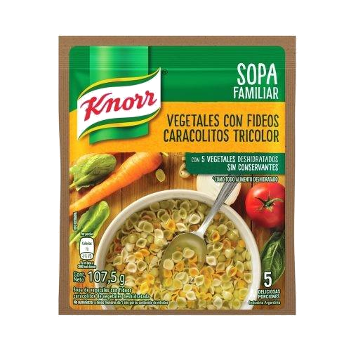 SOPA DE VEGETALES CON CARACOLES VERD 80G