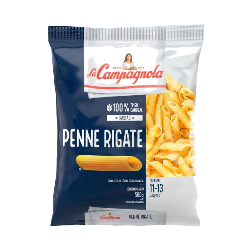 FIDEO PENNE RIGATE LA CAMPAGNOLA 500G.