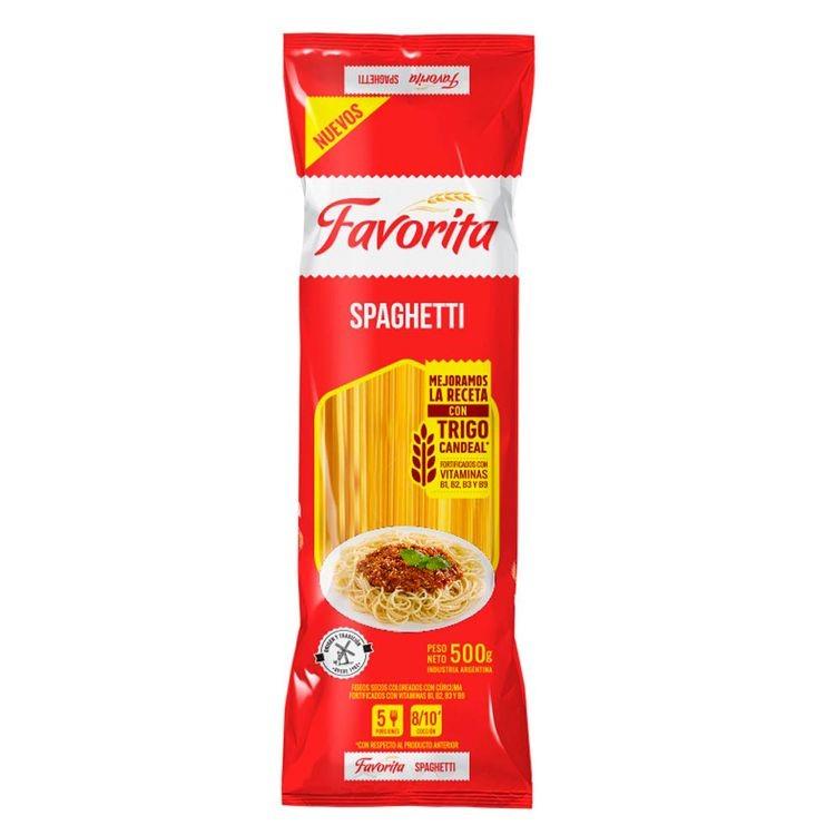 FAVORITA FIDEO SPAGUETTI HIERRO X500GRS