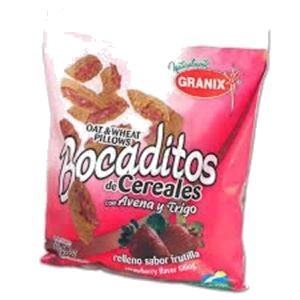 BOCADITOS DE CEREALES RELL.C/FRUTILLA  GRANIX X180