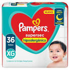 PAÑAL PAMPERS SUPERS. HIPOALERG. XG.36UD