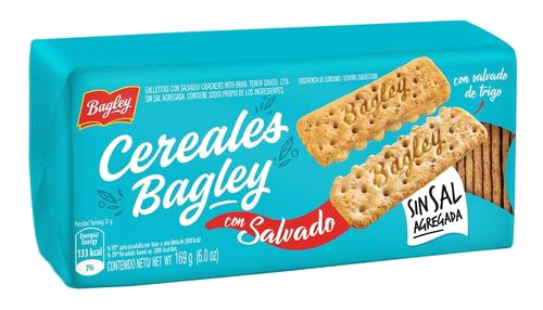 GALLETITAS CEREALES BAGLEY CON SALVADO S/S X 169G
