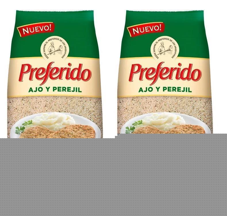 PAN RALLADO PREFERIDO AJO Y PEREJIL X 500 GR.