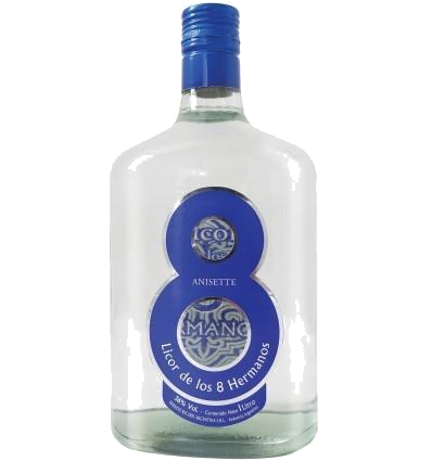 OCHO HERMANOS LICOR ANIS AZUL X1L