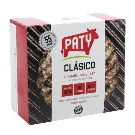 HAMBURGUESA PATY CLASICO 4 X 334G