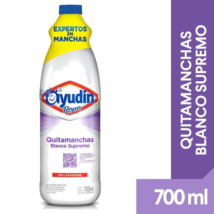 AYUDIN ROPA QUITA MANCHAS BLANCO SUPREMO X700ML