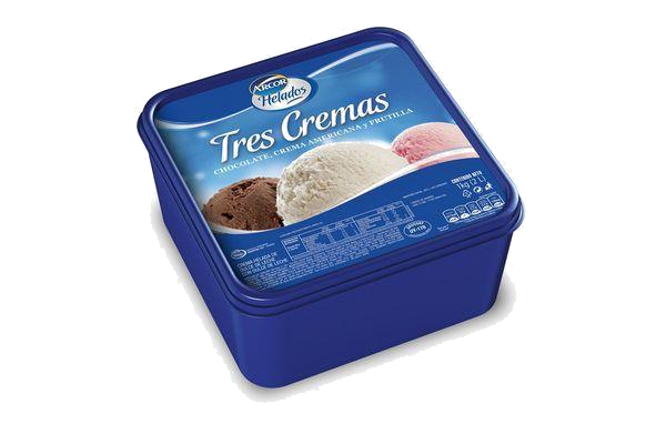 ARCOR TRES CREMAS HELADO 4542 POTE CHOC/VAI/DL X1K