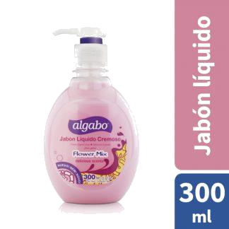 JABON LIQ. ALGABO FLOWER MIX X 300 ML.