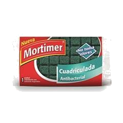 MORTIMER ESPONJA ANTIBACTERIAL  CUADRICULADA