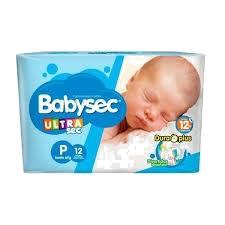 PAÑAL ULTRA BABYSEC CHICO X 12UN.