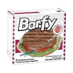MEDALLONES DE CARNE BARFY C/SOJA X276G