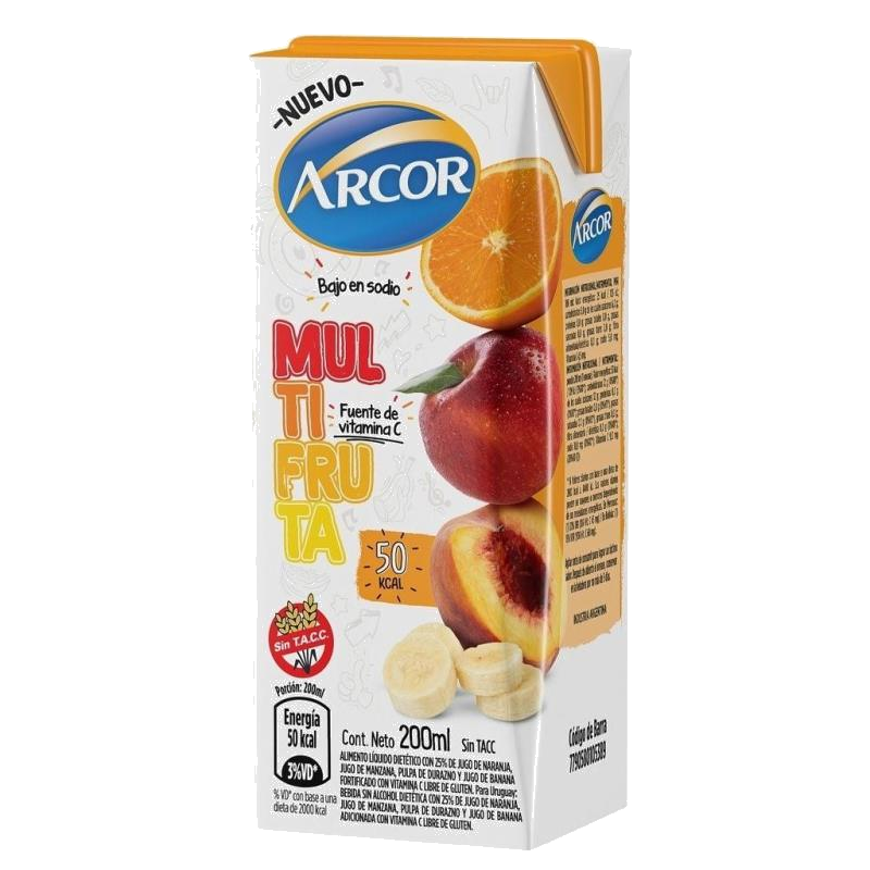 JUGO MULTIFRUTA T/BRICK ARCOR X 200ML.