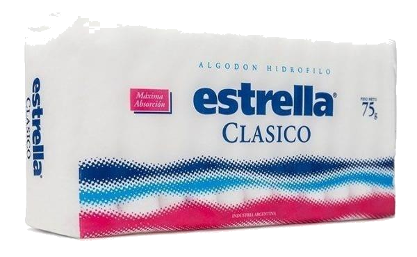 ALGODON LA ESTRELLA CLASICO X 75G.
