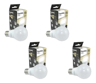 CANDELA LAMPARA DE LED 9W LUZ CALIDA