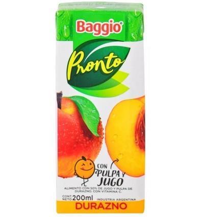 JUGO BAGGIO PRONTO DURAZNO X 200ML