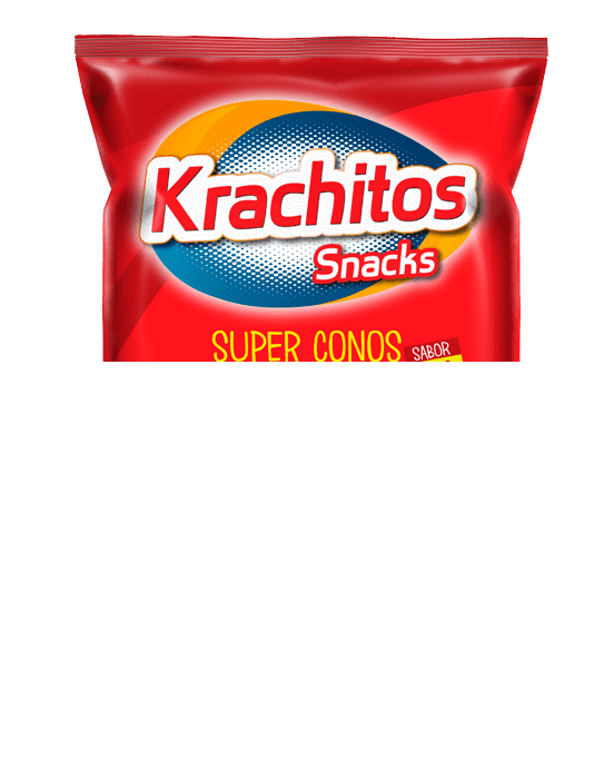 SNACKS KRACHITOS SUPER CONOS MAXI QUESO X 45 GR.