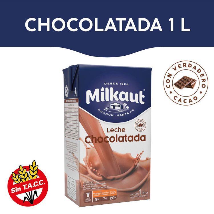 LECHE CHOCOLATADA MILKAUT X 1 L