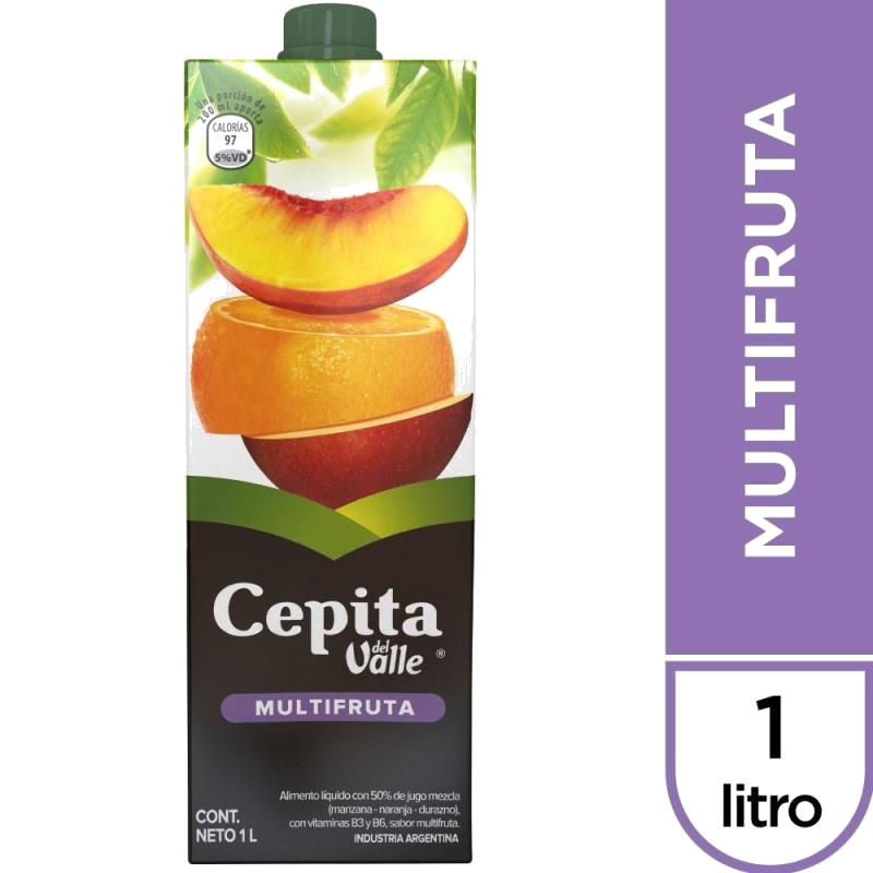 JUGO CEPITA MULTIFRUTA 25 % 1 L