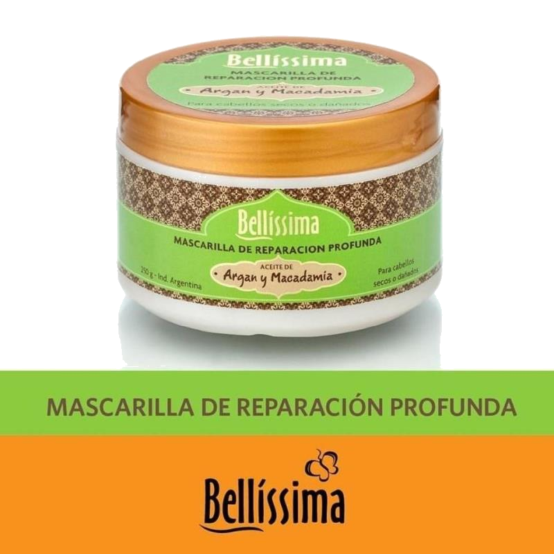 BELLISIMA ARGAN Y MACADAMIA MASCARILLA X 250G
