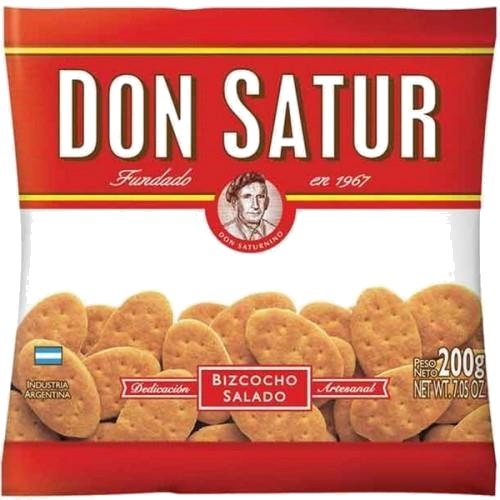 BIZCOCHO SALADO  DON SATUR X 200 G.