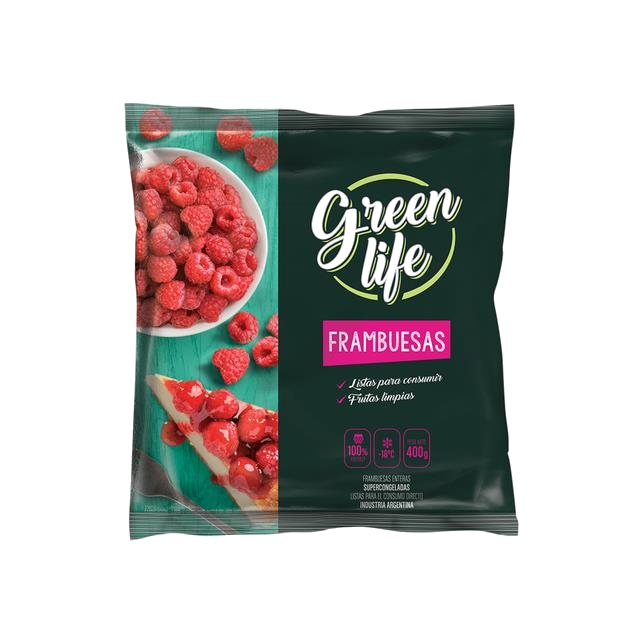 GREEN LIFE FRAMBUESAS X 400G