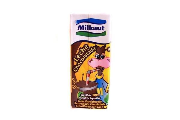 LECHE CHOCOLATADA MILKAUT X 200 CC.