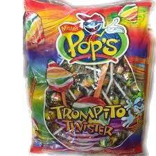 CHUPETIN  MISTER POPS TROMPITO TWISTER  X55G