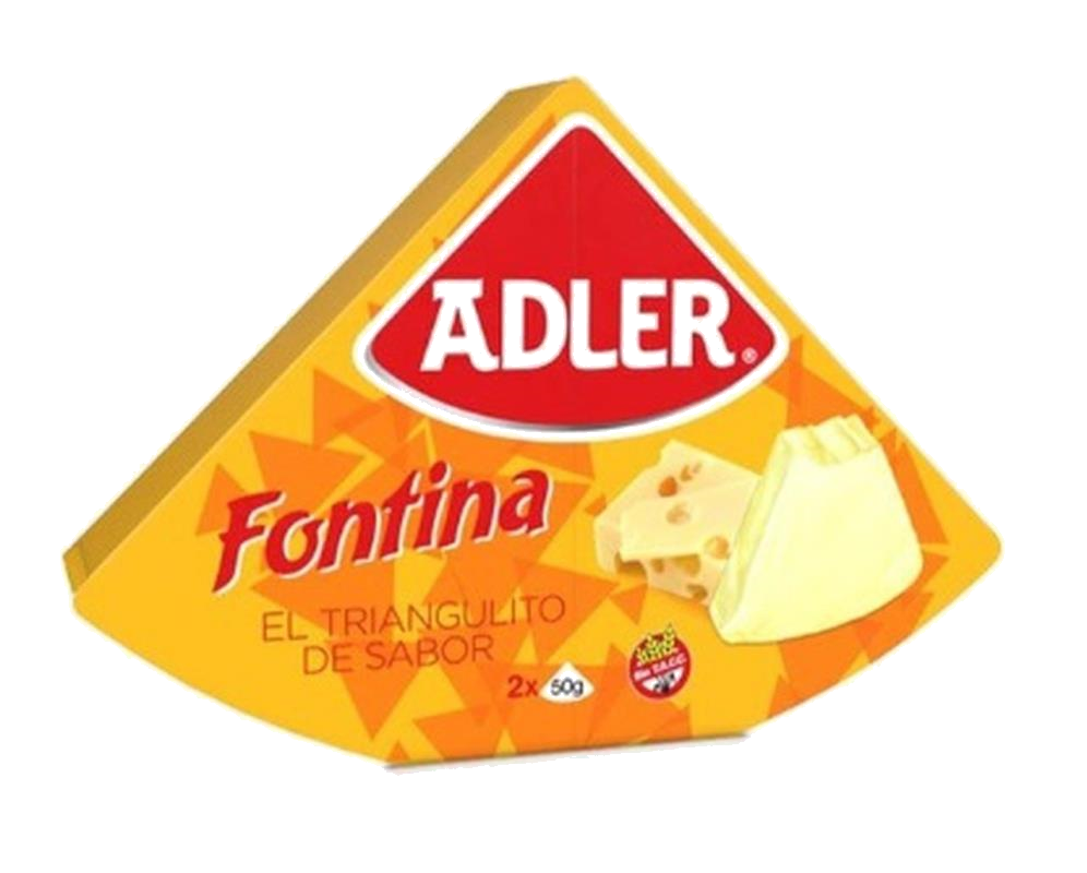 QUESO ADLER FONTINA TRIANGULITO X 100 GR.