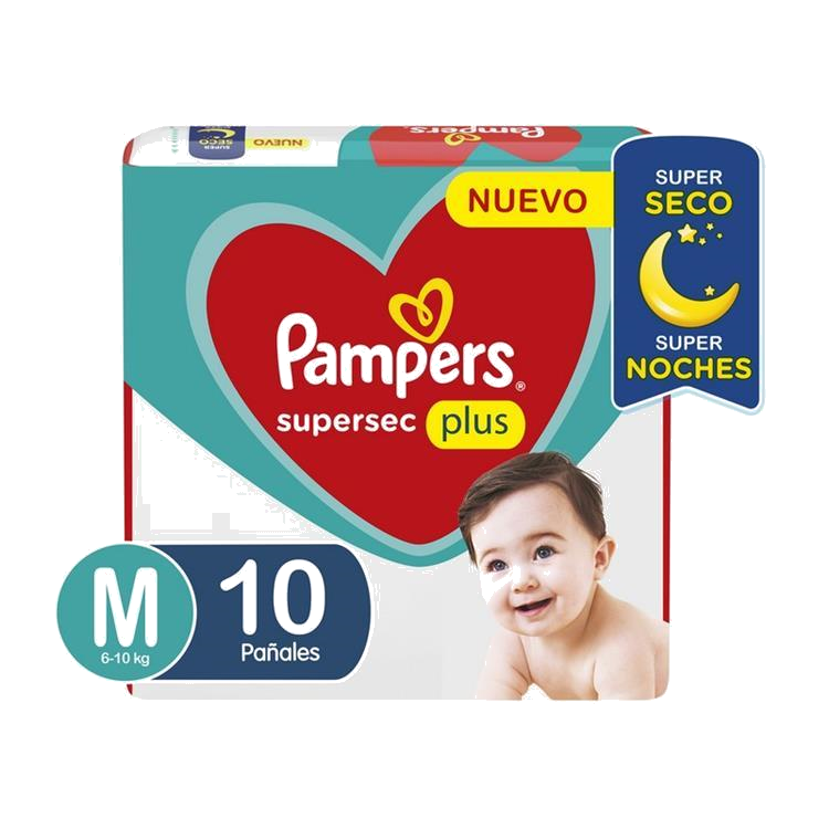 PAÑAL PAMPERS SUPERSEC M X 8