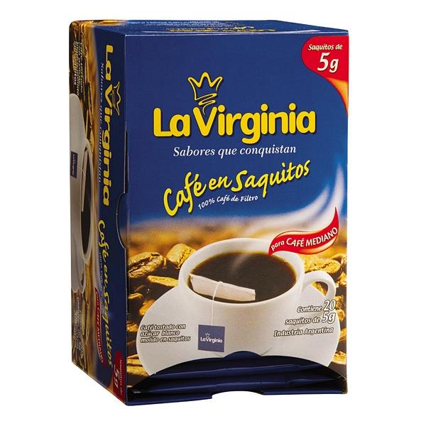 CAFE LA VIRGINIA SAQUITO EQUILIBRADO X 20 U