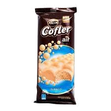 ARCOR COFLER CHOCOLATE AIREADO BLANCO X 55G.