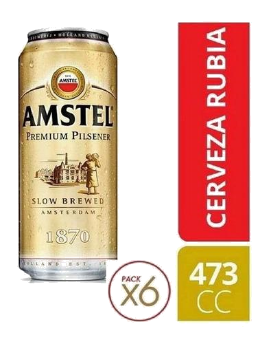 AMSTEL PACK X  6UD 473ML