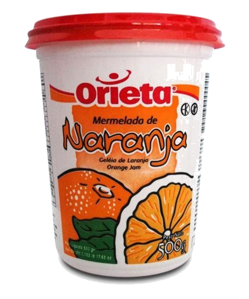 ORIETA MERMELADA NARANJA POTE X 500G