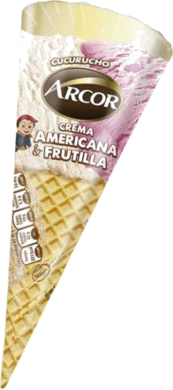 HEL CUCURUCHO ARCOR AMERICANA & FRUTILLA 90G