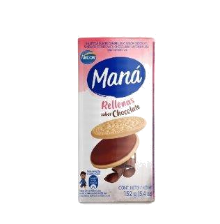 ARCOR MANA RELLENAS SB/CHOCOLAT.152G