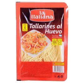 LA ITALIANA FIDEOS TALLARINS HUEVO X500GRS