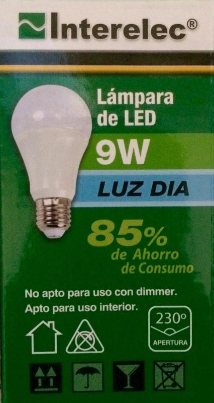 LAMP. INTERELEC LED 9W/774 LUM. L/D