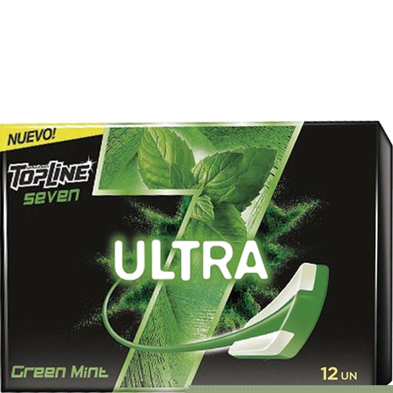 ARCOR TOPLINE SEVEN ULTRA GREEN MINT 12 UNID X 24 G 