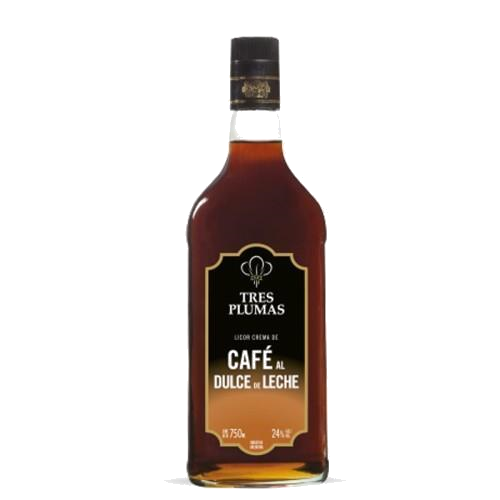 LICOR TRES PLUMAS CAFÉ AL DULCE DE LECHE X 700ML