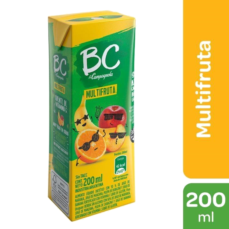 LA CAMPAGNOLA BC JUGO MULTIFRUTA X200 ML