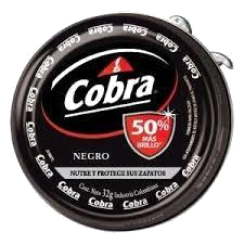 POMADA P/CALZADO COBRA NEGRO X 30 GR.