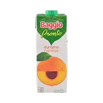 JUGO BAGGIO PRONTO DURAZNO-NARANJA 1 L