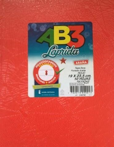 CUADERNO LAPRIDA AB3 X 50 HOJAS