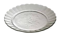 PLATO VIDRIO PLAYO ORQ. BLANCO DURAX