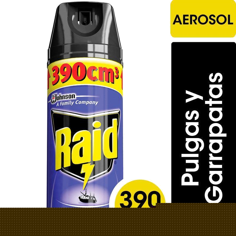 RAID INSECTICID.MATA PULGA Y GARRAP.335G